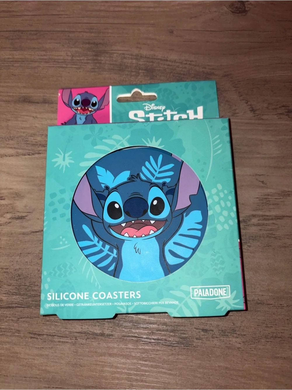 🆕💜 Disney Lilo & Stitch Silicone Coaster Set of 4 | 9cm  | New Damaged Box